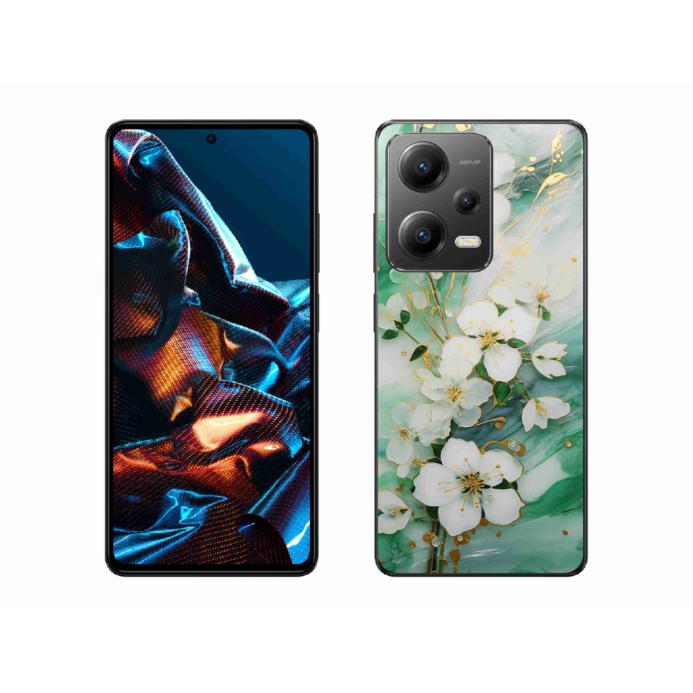 Gél borító mmCase a Xiaomi Redmi Note 12 Pro 5G számára - gyengéd virágok