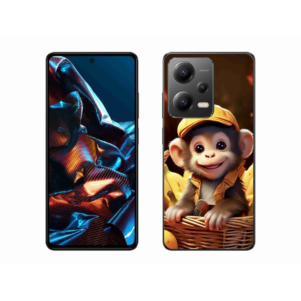 Gél borítás mmCase a Xiaomi Redmi Note 12 Pro 5G-hez - majom a kosárban