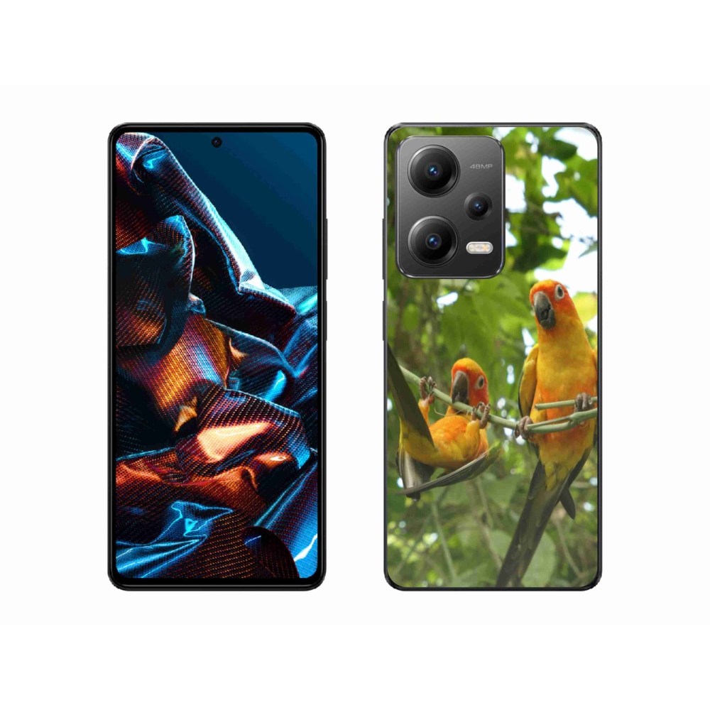 Gél borítás mmCase a Xiaomi Redmi Note 12 Pro 5G-hez - papagájok aratingy