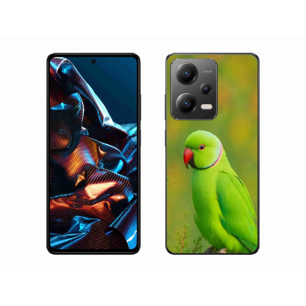 Gél borítás mmCase a Xiaomi Redmi Note 12 Pro 5G számára - papagáj alexandr 2