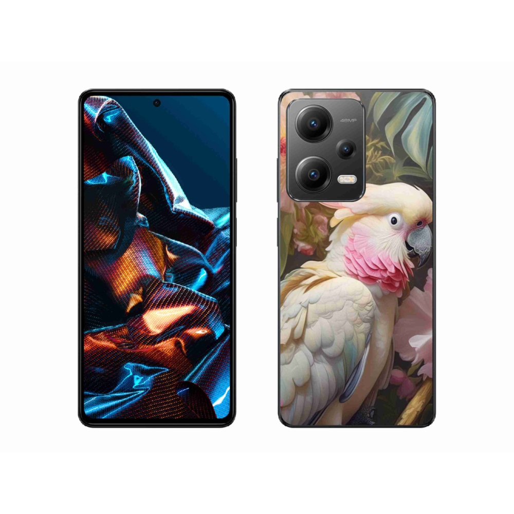 Gél borítás mmCase a Xiaomi Redmi Note 12 Pro 5G-hez - papagáj kakadu rózsaszín 2