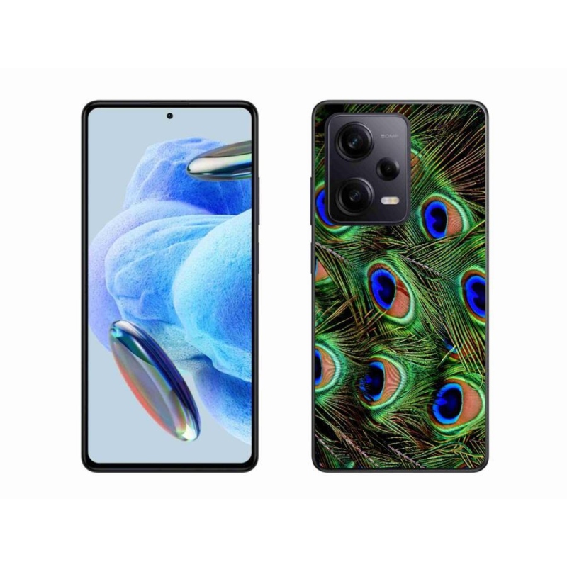 Zselés borítás mmCase a Xiaomi Redmi Note 12 Pro+ 5G számára - pávatoll