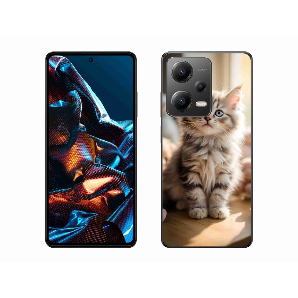 Gél borító mmCase a Xiaomi Redmi Note 12 Pro 5G számára - aranyos cica 10