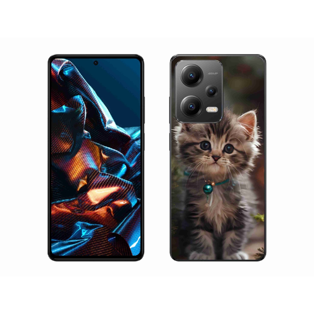 Gél borító mmCase a Xiaomi Redmi Note 12 Pro 5G számára - aranyos cica 11