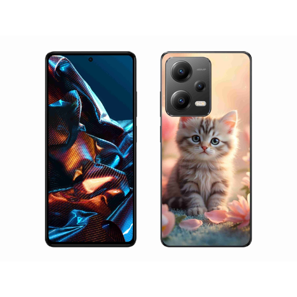 Gél borítás mmCase a Xiaomi Redmi Note 12 Pro 5G számára - aranyos cica 8