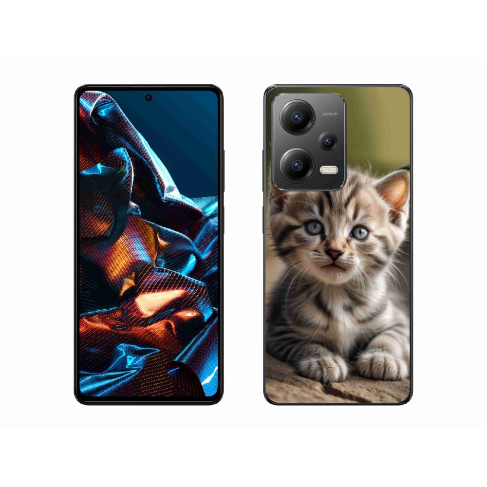 Gél borító mmCase a Xiaomi Redmi Note 12 Pro 5G számára - aranyos cica 9