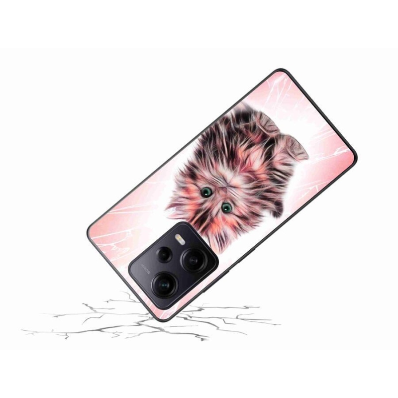 Gél borítás mmCase a Xiaomi Redmi Note 12 Pro+ 5G számára - aranyos cica