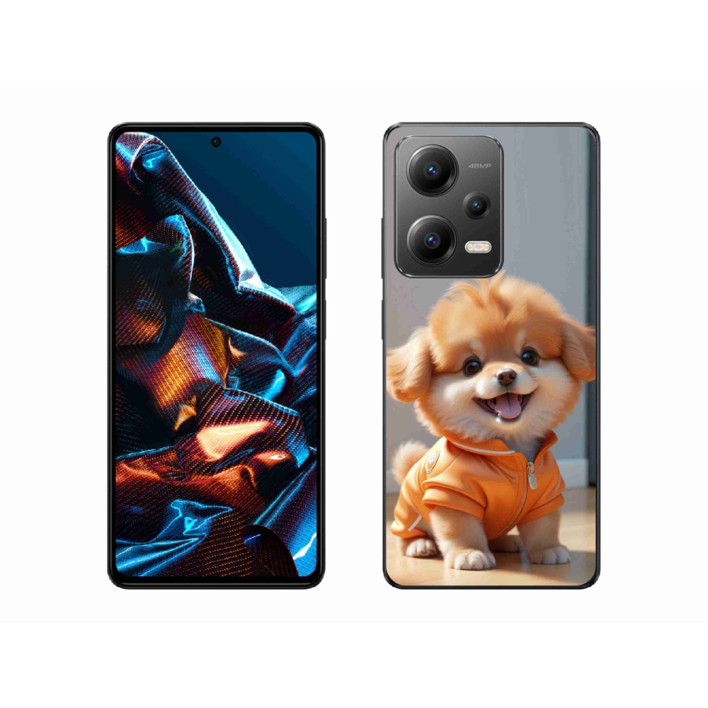 Gél borítás mmCase a Xiaomi Redmi Note 12 Pro 5G számára - aranyos pomerániai pulóverben
