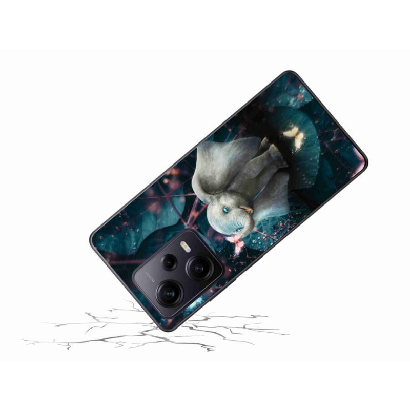 Gél borítás mmCase a Xiaomi Redmi Note 12 Pro+ 5G számára - aranyos elefánt