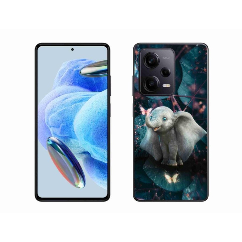 Gél borítás mmCase a Xiaomi Redmi Note 12 Pro+ 5G számára - aranyos elefánt