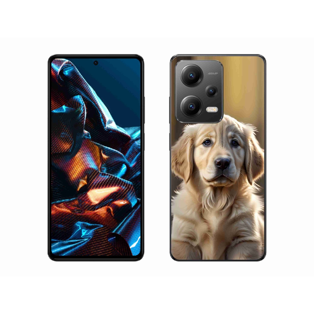 Gél borítás mmCase a Xiaomi Redmi Note 12 Pro 5G számára - aranyos arany retriever