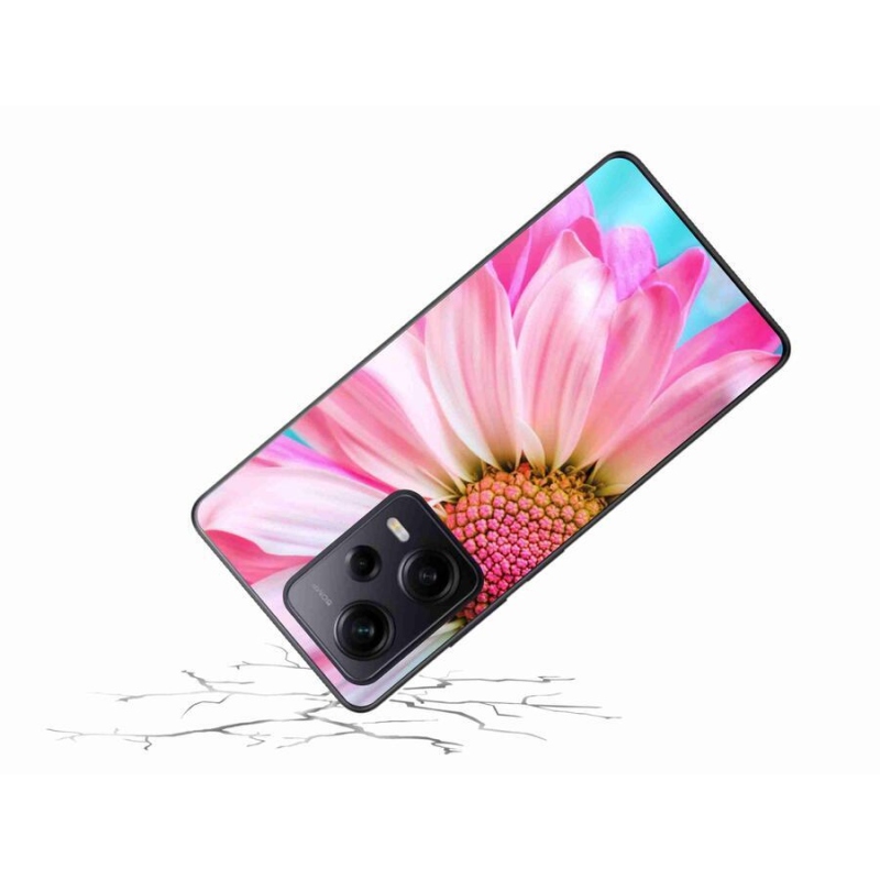Gél borítás mmCase a Xiaomi Redmi Note 12 Pro+ 5G-hez - rózsaszín virág