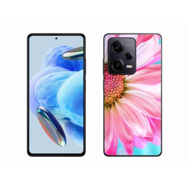 Gél borítás mmCase a Xiaomi Redmi Note 12 Pro+ 5G-hez - rózsaszín virág