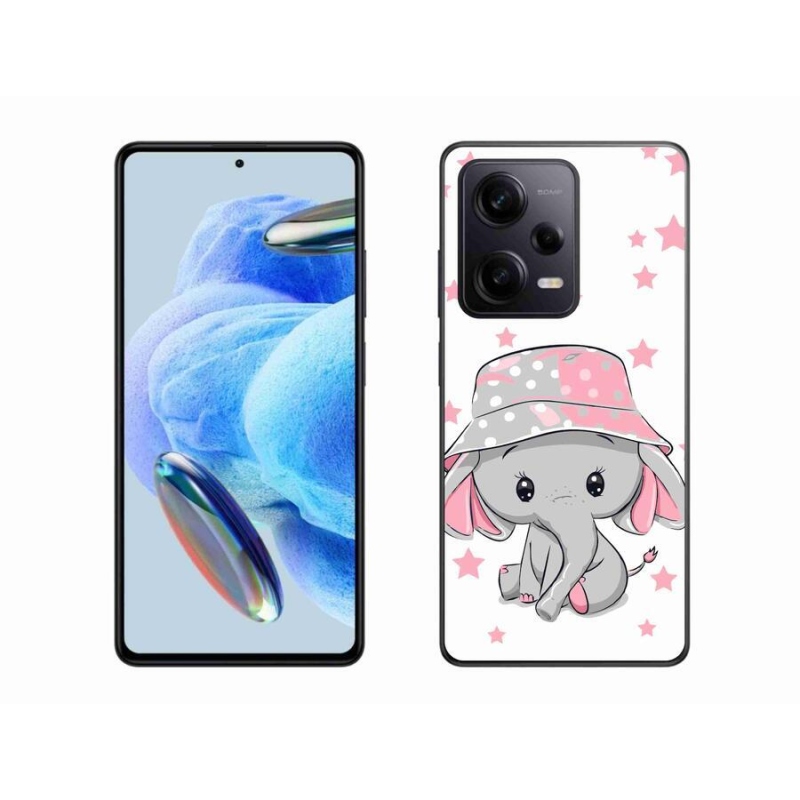 Gél borítás mmCase a Xiaomi Redmi Note 12 Pro+ 5G - rózsaszín elefánthoz