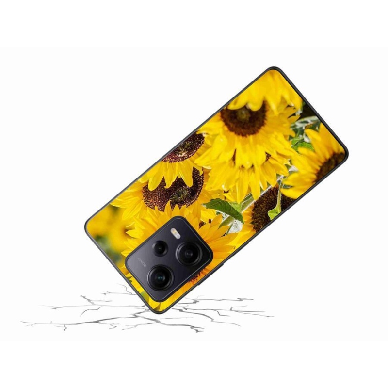 Gél borítás mmCase a Xiaomi Redmi Note 12 Pro+ 5G - Napraforgóhoz