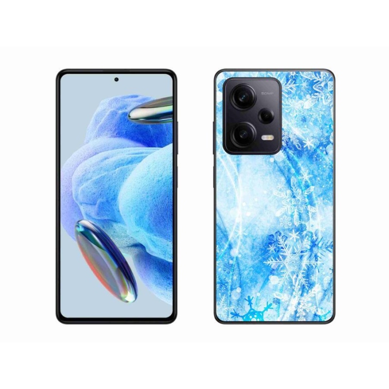 Gél borítás mmCase a Xiaomi Redmi Note 12 Pro+ 5G számára - hópelyhek