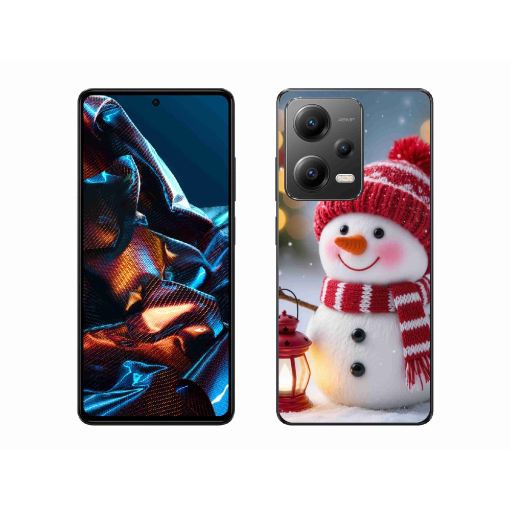Gél borítás mmCase a Xiaomi Redmi Note 12 Pro 5G-hez - hóember 2