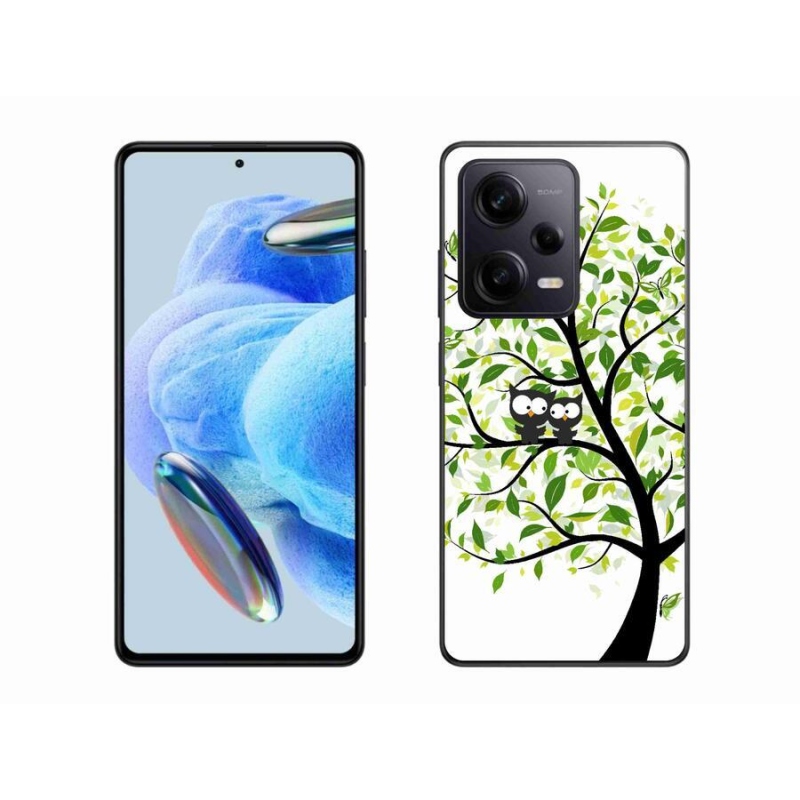 Gél borítás mmCase a Xiaomi Redmi Note 12 Pro+ 5G számára - baglyok a fán