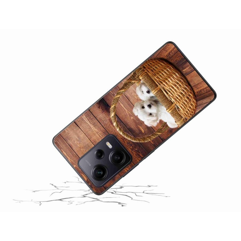 Gél borítás mmCase a Xiaomi Redmi Note 12 Pro+ 5G számára - kölyökkutyák