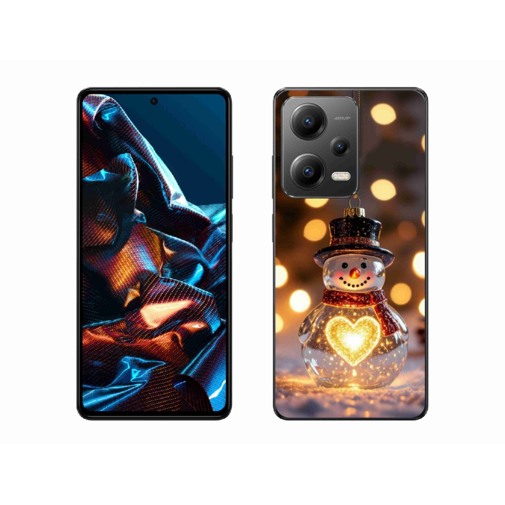 Gél borítás mmCase a Xiaomi Redmi Note 12 Pro 5G számára - karácsonyi hóember