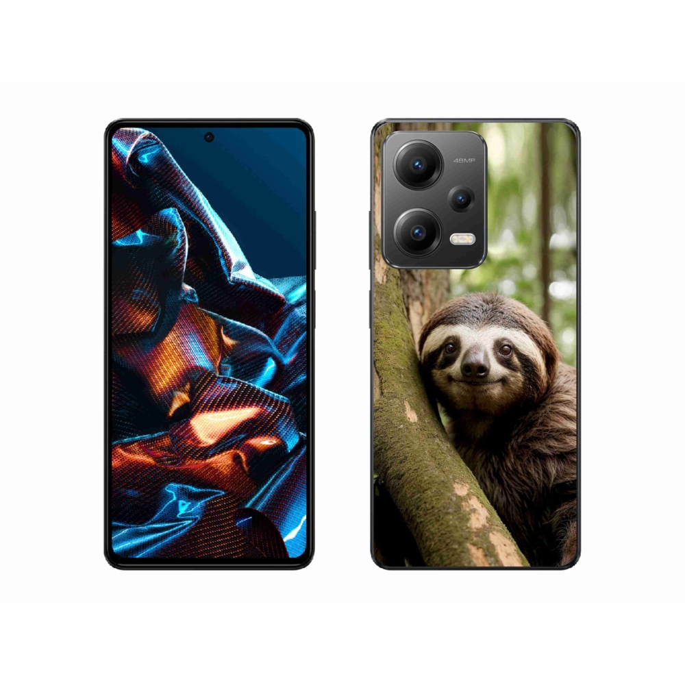 Gél borítás mmCase a Xiaomi Redmi Note 12 Pro 5G számára - mosolygó lajhár