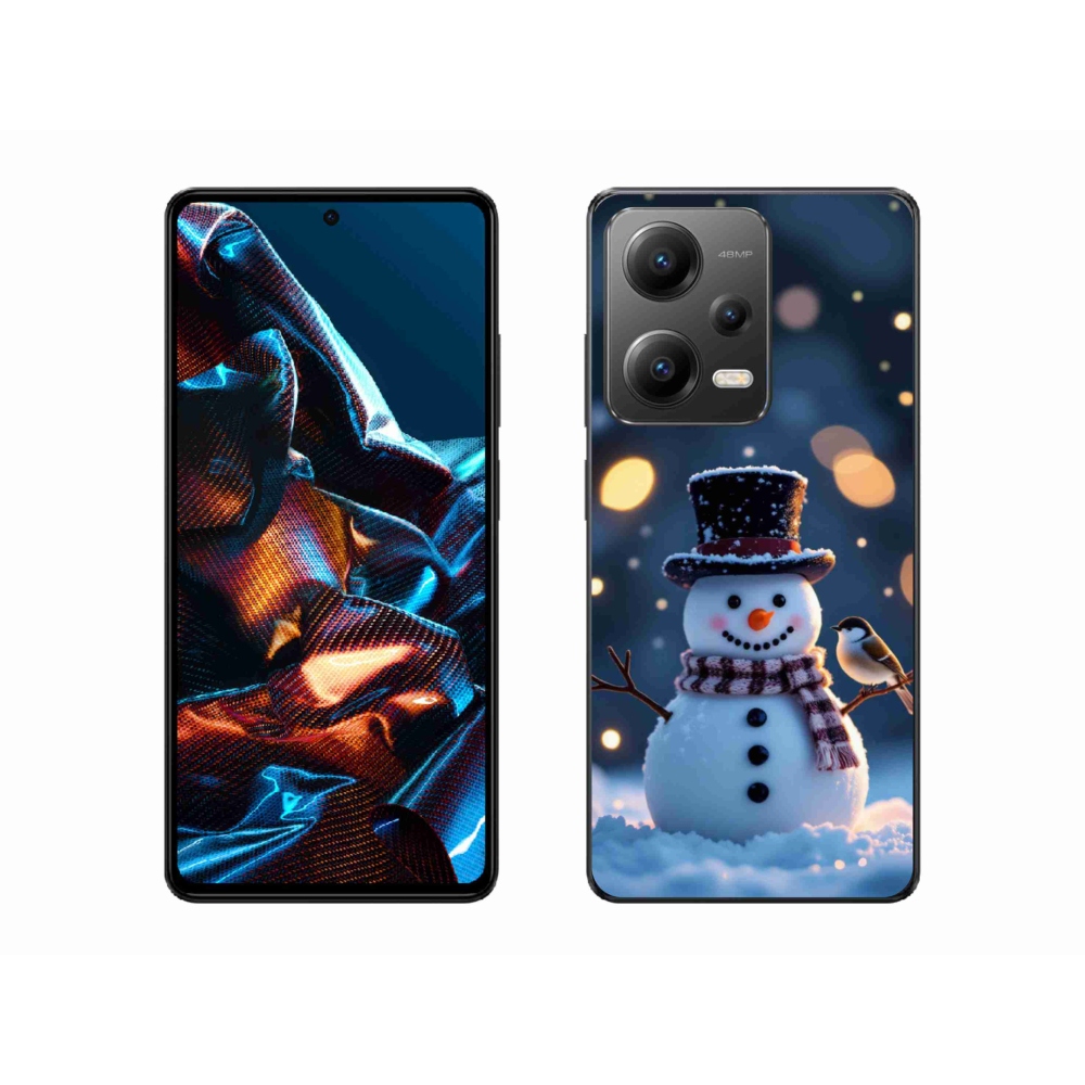 Gél borítás mmCase a Xiaomi Redmi Note 12 Pro 5G számára - karácsonyi hóember