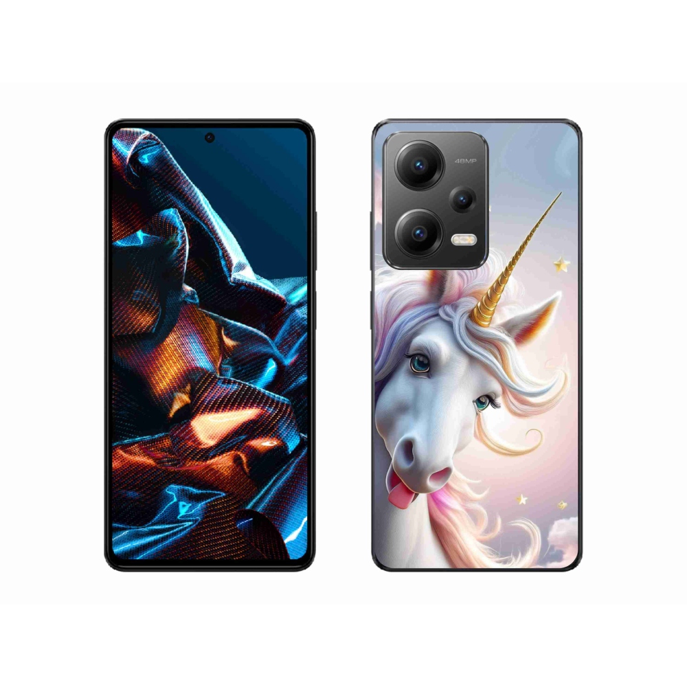 Gél borítás mmCase a Xiaomi Redmi Note 12 Pro 5G számára - vidám egyszarvú