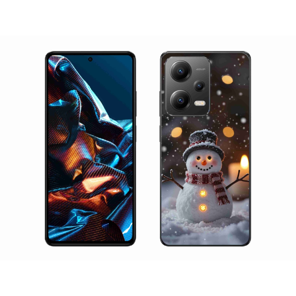 Gél borítás mmCase a Xiaomi Redmi Note 12 Pro 5G-hez - boldog hóember