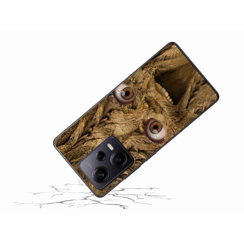 Gél borító mmCase a Xiaomi Redmi Note 12 Pro+ 5G számára - boldog fa szemekkel