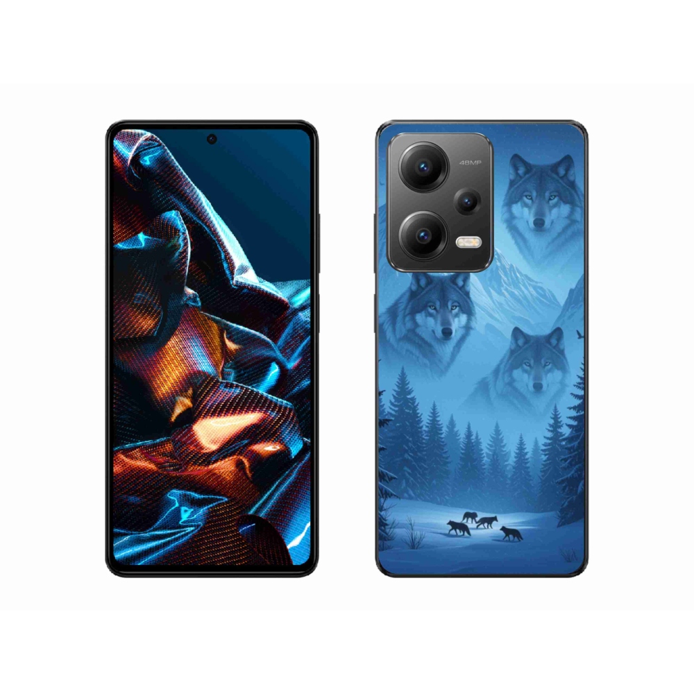 Gél borítás mmCase a Xiaomi Redmi Note 12 Pro 5G számára - farkas csomag