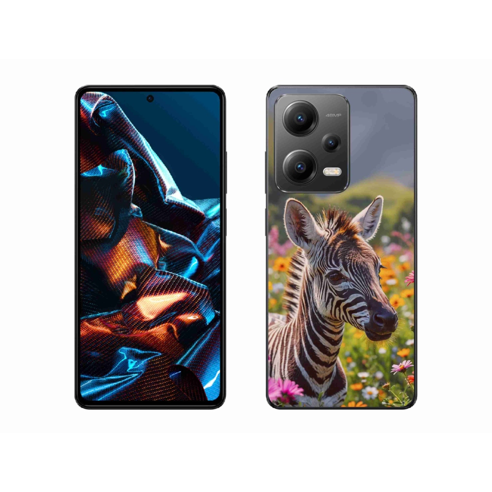 Gél borítás mmCase a Xiaomi Redmi Note 12 Pro 5G számára - zebra a réten