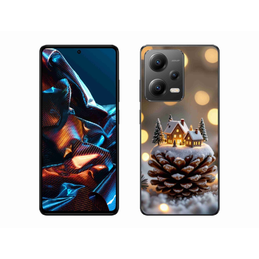 Gél borítás mmCase a Xiaomi Redmi Note 12 Pro 5G számára - téli falu