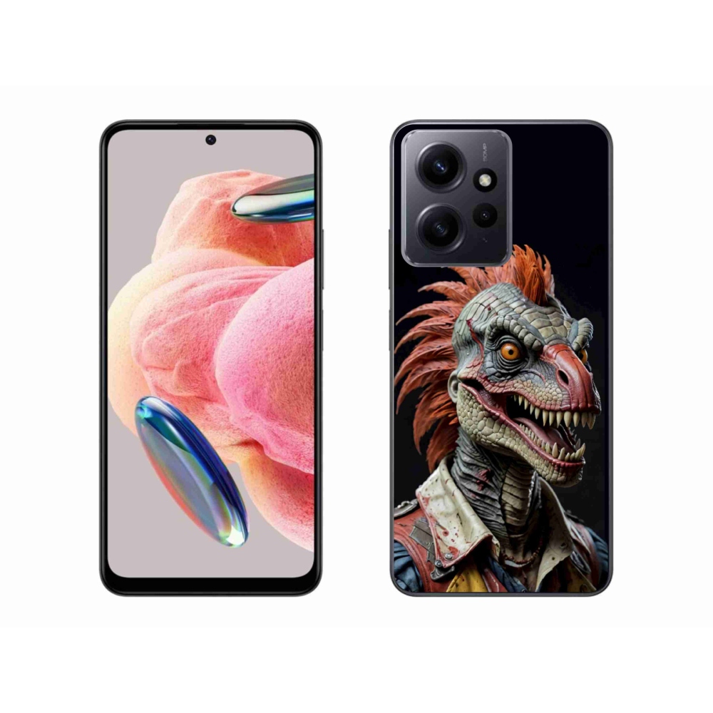 Gél borítás mmCase a Xiaomi Redmi Note 12-hez - punk dinoszaurusz
