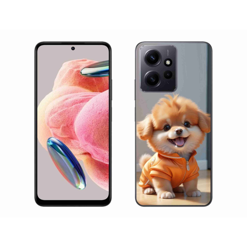 Gél borítás mmCase a Xiaomi Redmi Note 12-hez - aranyos pomerániai pulóverben