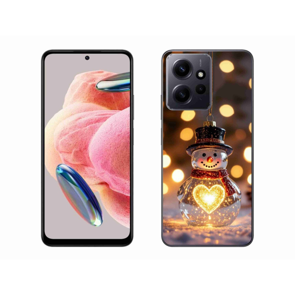 Gél borítás mmCase a Xiaomi Redmi Note 12-hez - karácsonyi hóember