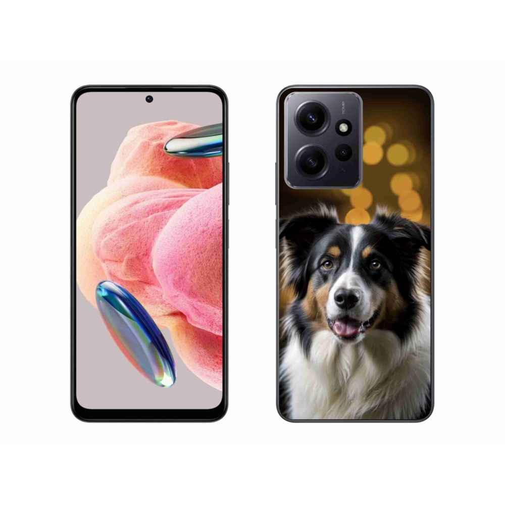 Gél borító mmCase a Xiaomi Redmi Note 12-hez - mosolygó ausztrál juhászkutya