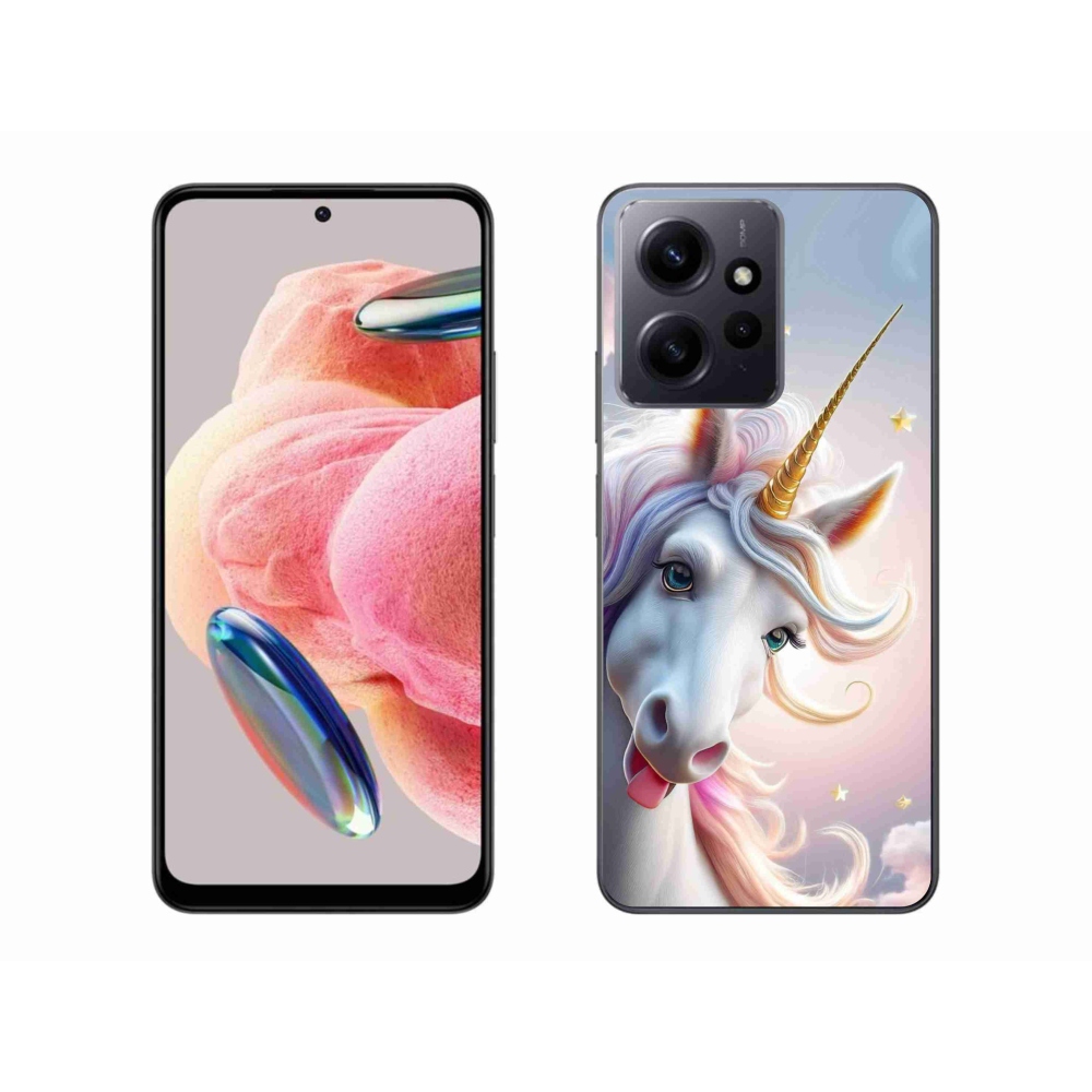 Gél borítás mmCase a Xiaomi Redmi Note 12 készülékhez - vidám egyszarvú