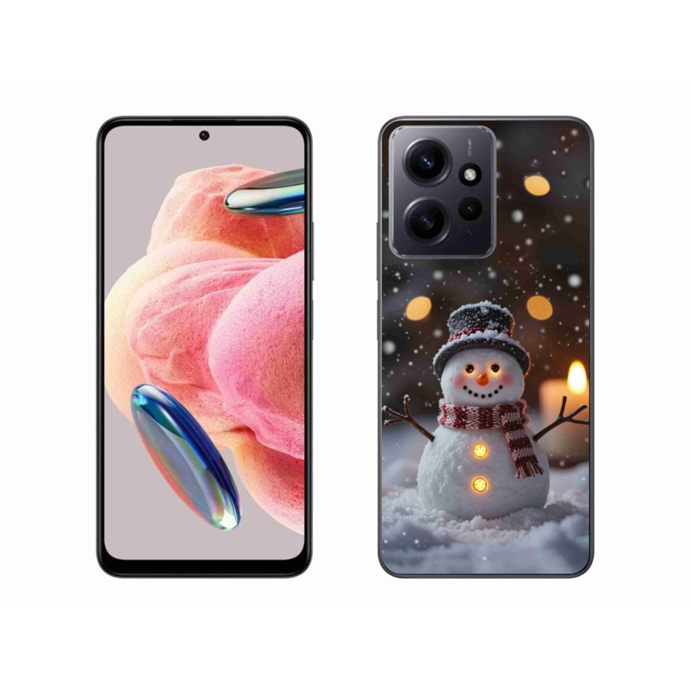 Gél borítás mmCase a Xiaomi Redmi Note 12-hez - boldog hóember