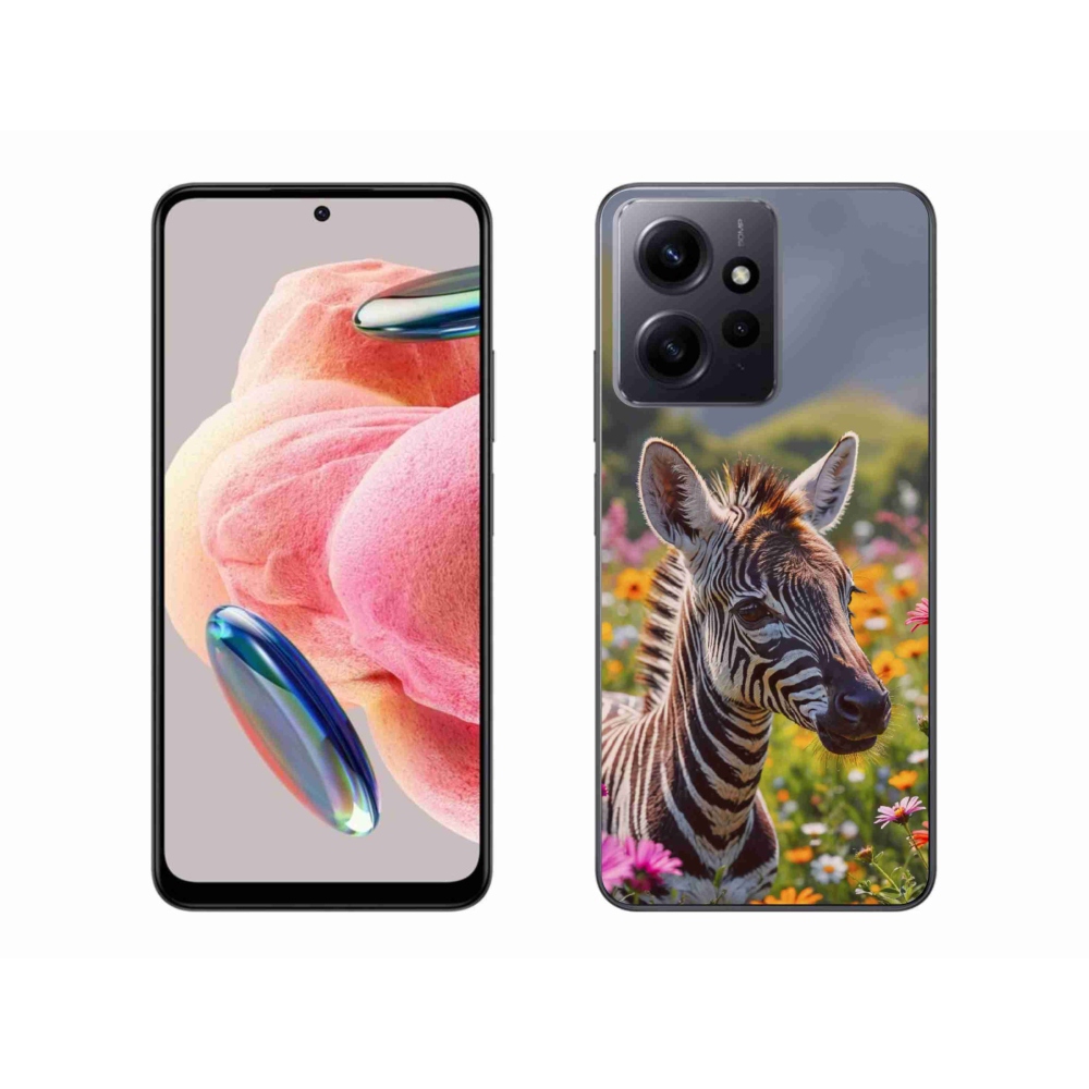 Gél borítás mmCase a Xiaomi Redmi Note 12-hez - zebra a réten