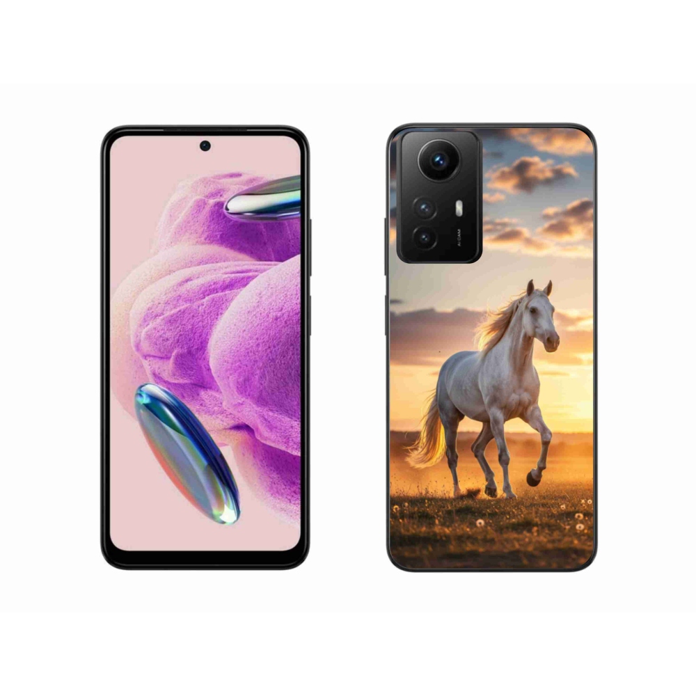 Gél borítás mmCase a Xiaomi Redmi Note 12S-hez - futó fehér ló 2