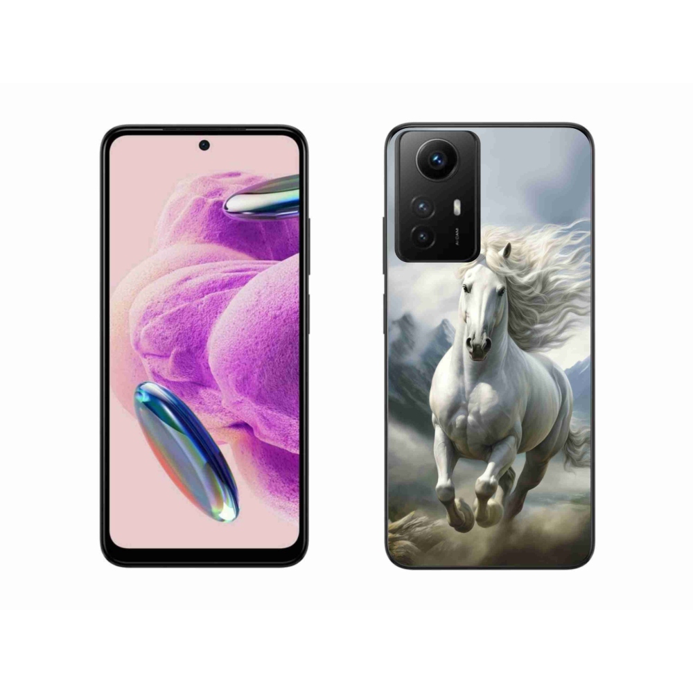 Gél borítás mmCase a Xiaomi Redmi Note 12S-hez - futó fehér ló 3