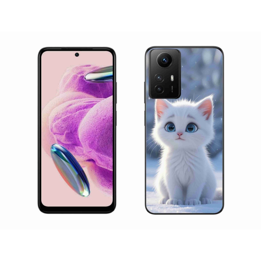 Gél borítás mmCase a Xiaomi Redmi Note 12S-hez - fehér cica 3