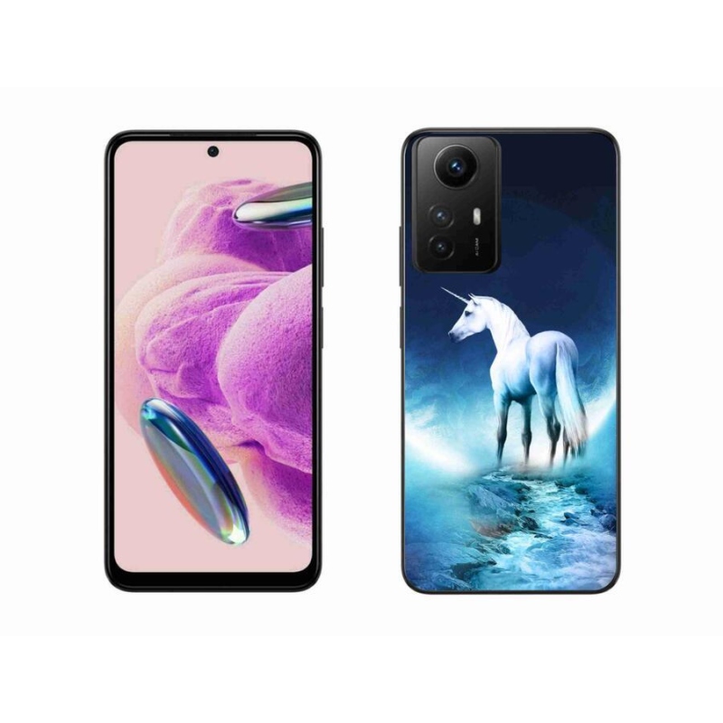 Gél borítás mmCase a Xiaomi Redmi Note 12S-hez - fehér egyszarvú