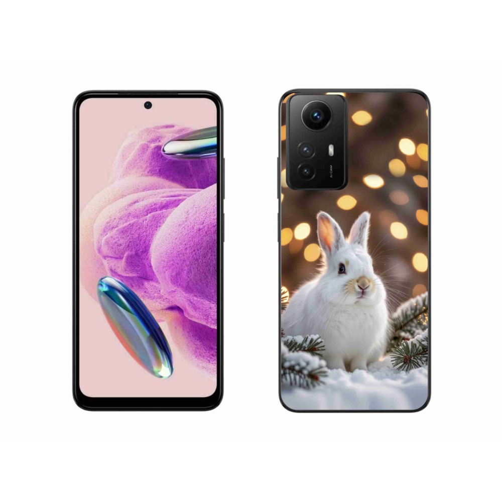 Gél borító mmCase a Xiaomi Redmi Note 12S-hez - fehér nyúl