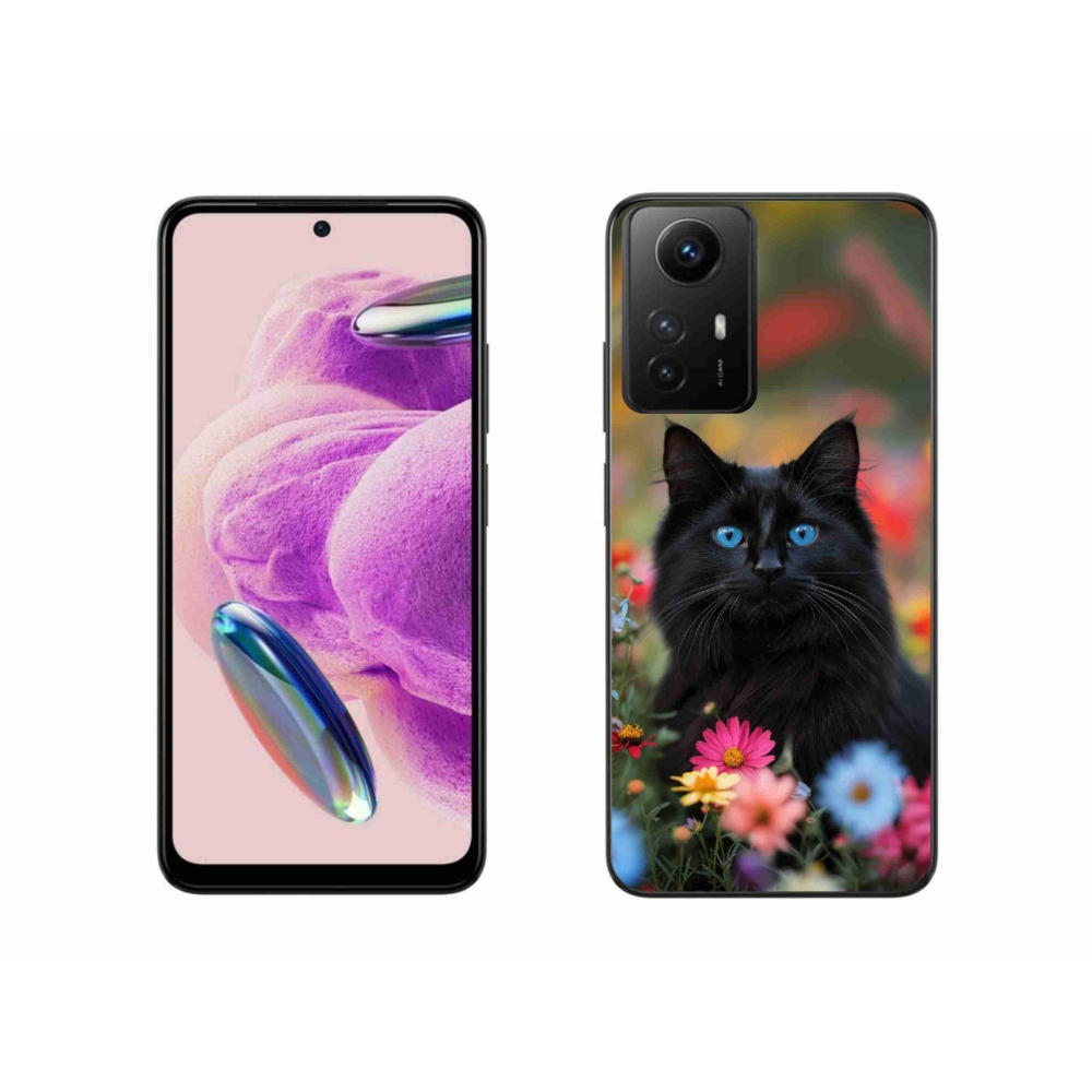 Gél borítás mmCase a Xiaomi Redmi Note 12S-hez - fekete cica 4