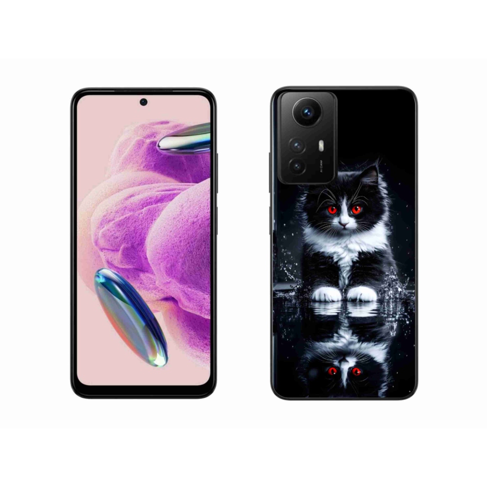 Gél borítás mmCase a Xiaomi Redmi Note 12S-hez - fekete és fehér cica