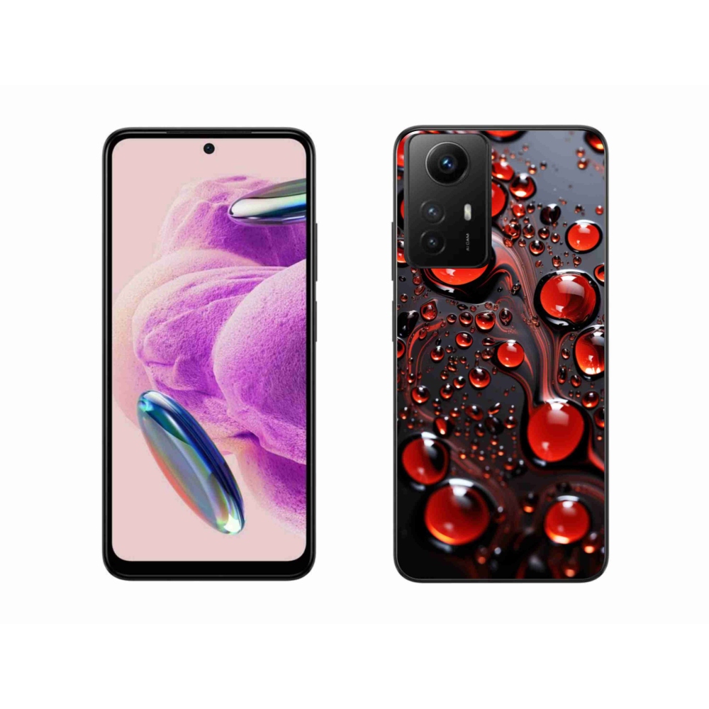 Gél borítás mmCase a Xiaomi Redmi Note 12S-hez - piros csepp 2