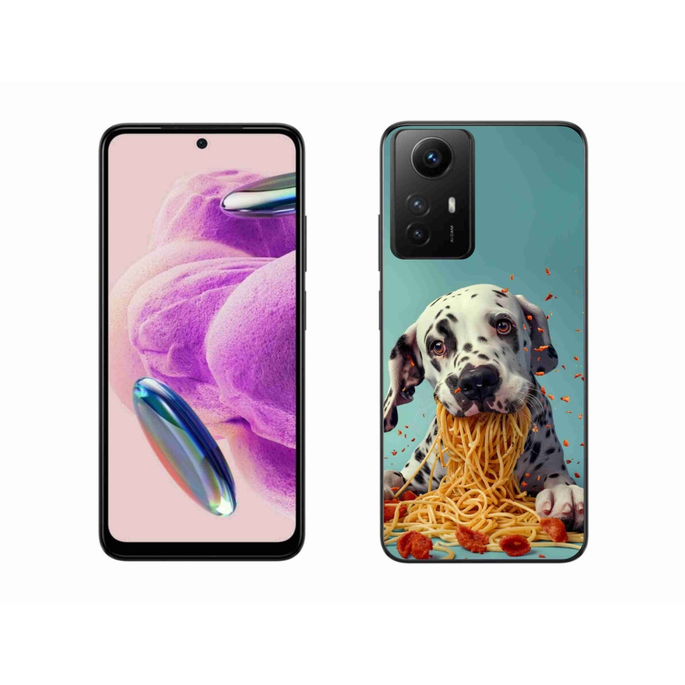 Gél borítás mmCase a Xiaomi Redmi Note 12S-hez - Dalmata és spagetti