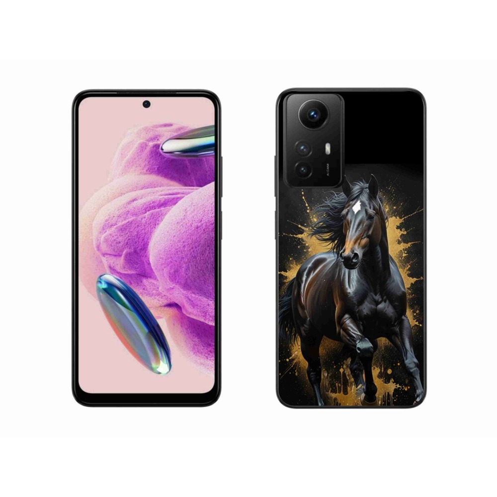 Gél borítás mmCase a Xiaomi Redmi Note 12S-hez - elegáns fekete ménes