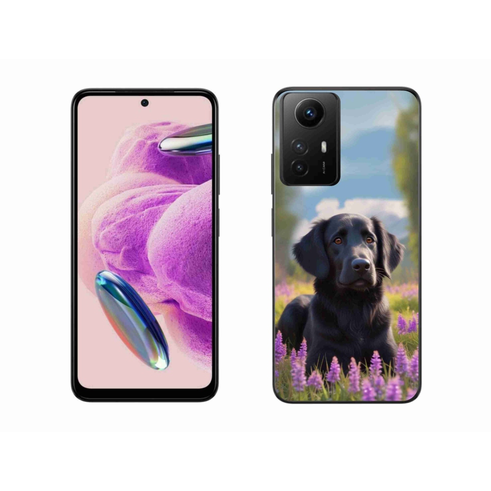 Gél borítás mmCase a Xiaomi Redmi Note 12S-hez - elegáns fekete retriever